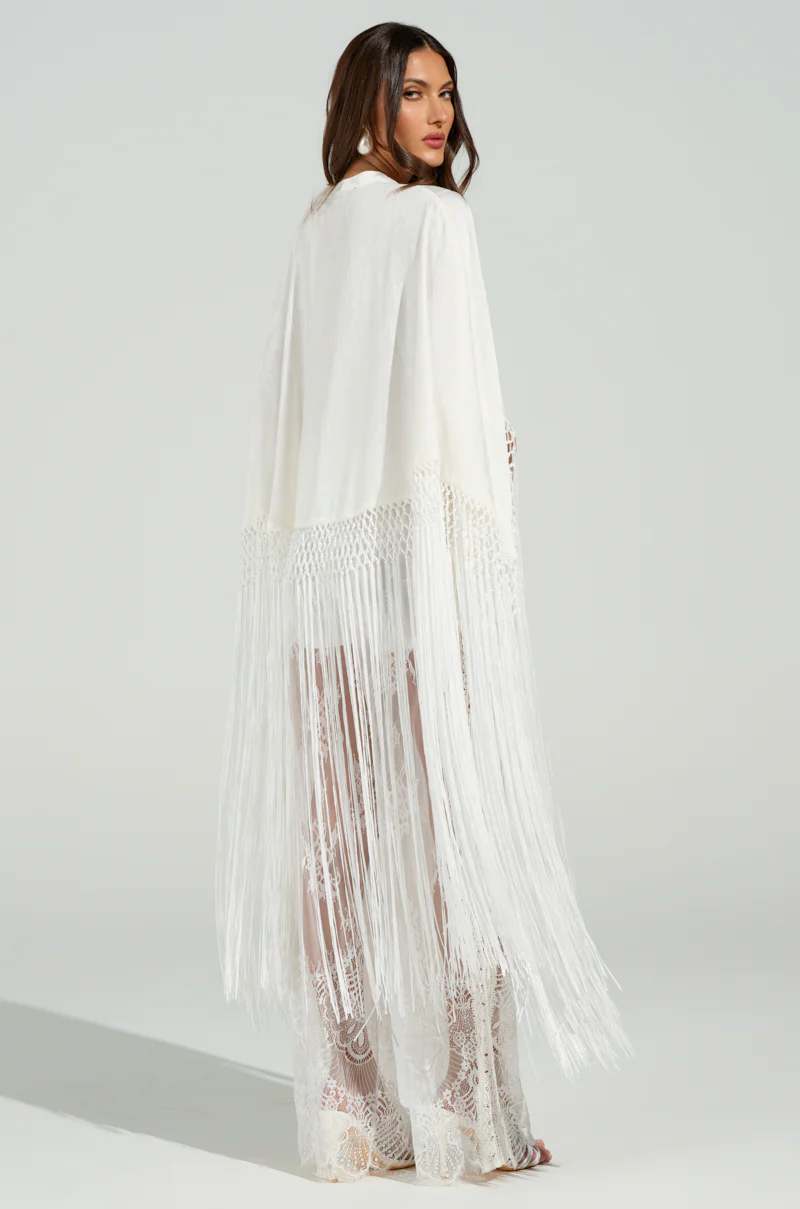 ON TO SOMETHING GOOD FRINGE TIE FRONT BLOUSE - Image 9