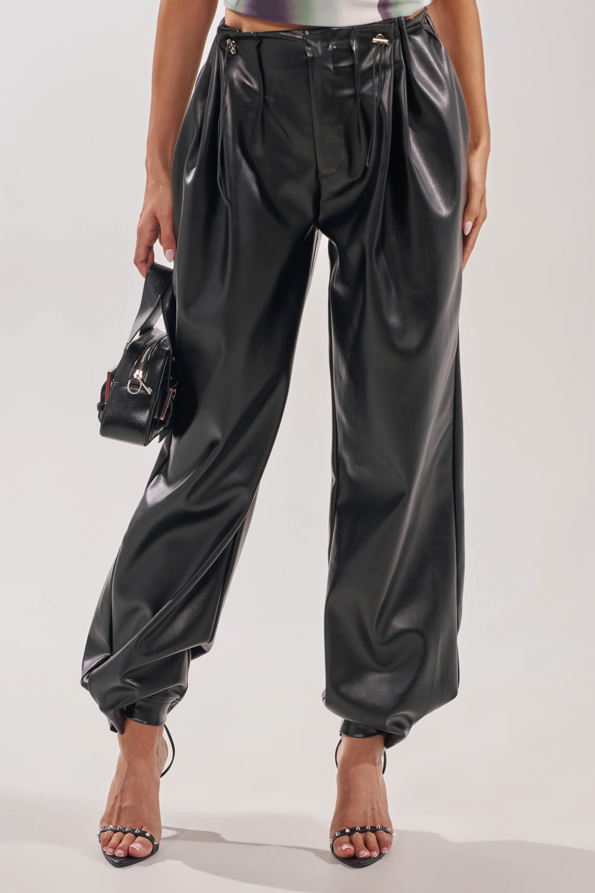 ON TOP OF IT FAUX LEATHER TROUSER - Image 2