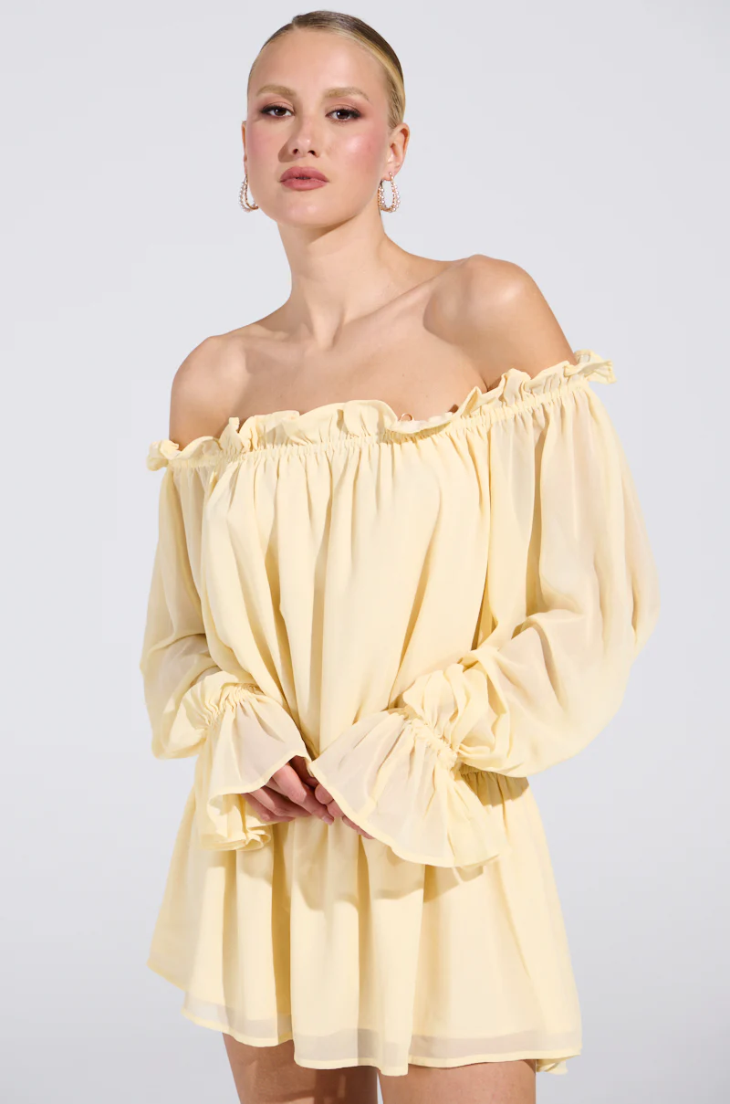 ON YOUR MIND CHIFFON MINI DRESS - Image 2