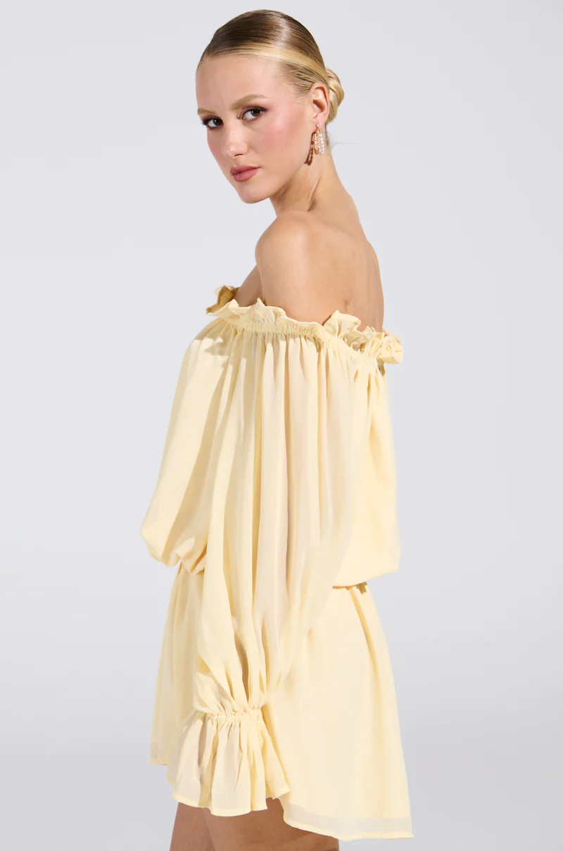 ON YOUR MIND CHIFFON MINI DRESS - Image 3