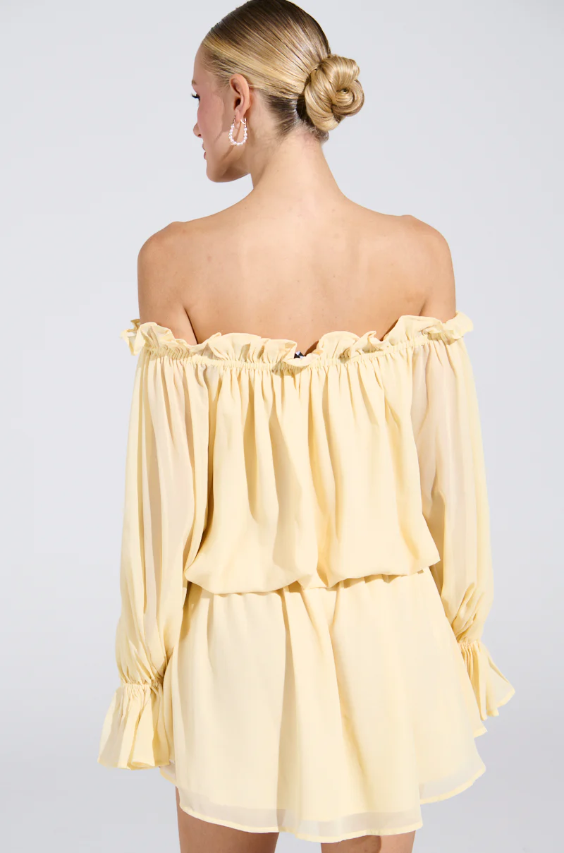 ON YOUR MIND CHIFFON MINI DRESS - Image 4