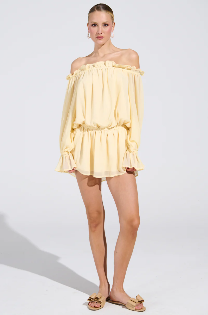 ON YOUR MIND CHIFFON MINI DRESS - Image 5