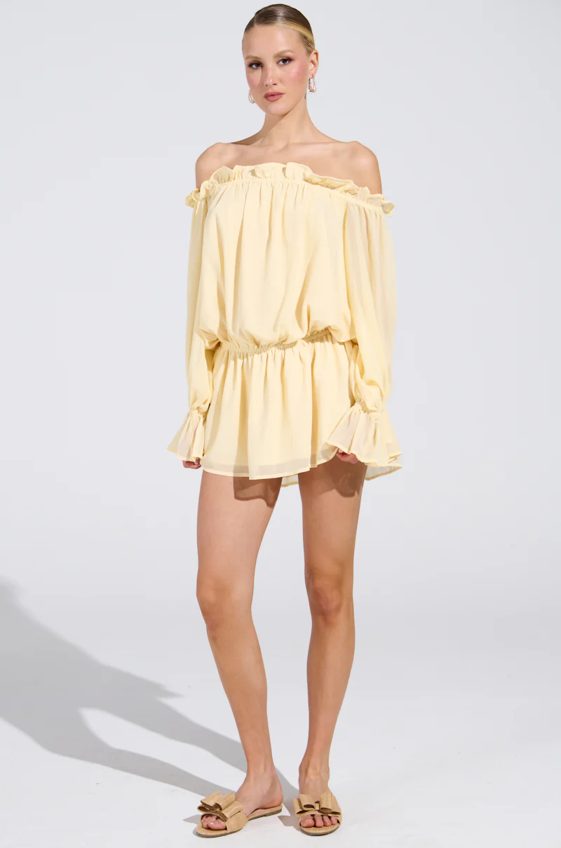 ON YOUR MIND CHIFFON MINI DRESS - Image 6
