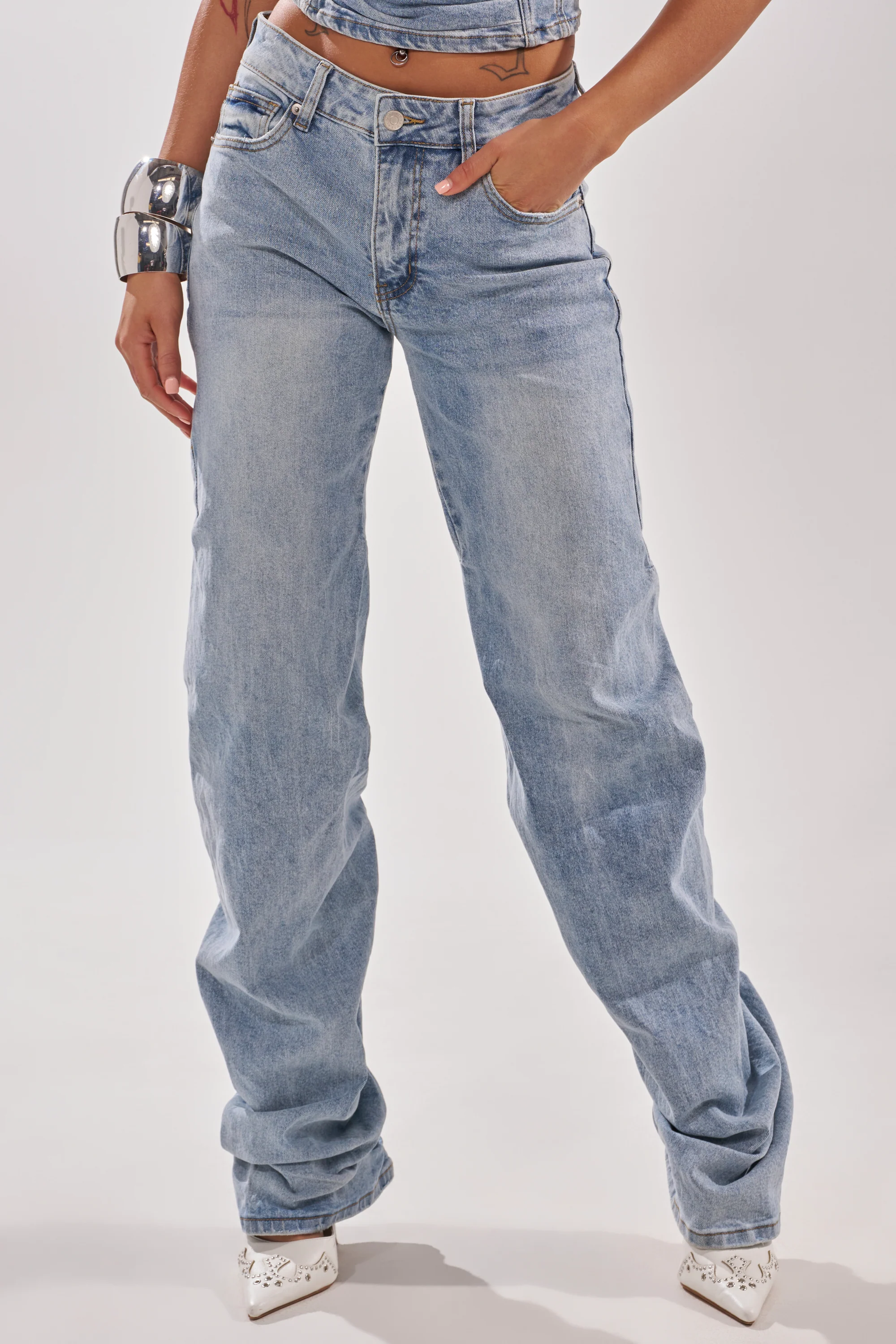 ON YOUR MIND STACKED DENIM - Image 5