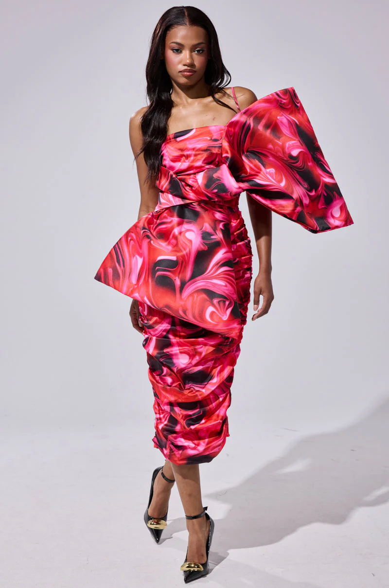 ONE OF ONE BOW MIDI DRESS - Image 7