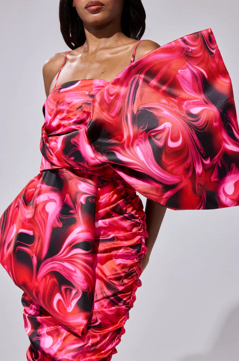 ONE OF ONE BOW MIDI DRESS - Image 9