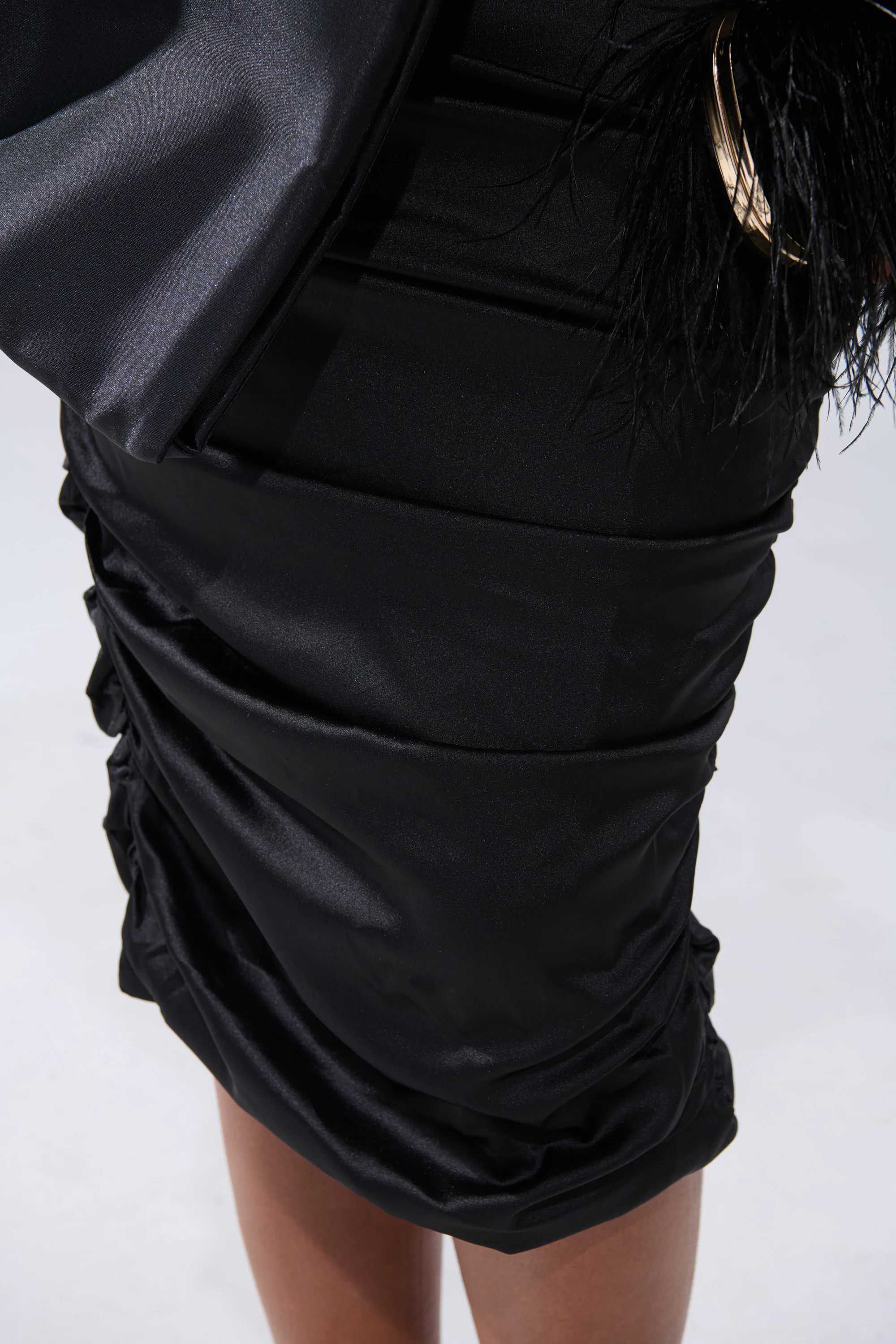 ONE OF ONE BOW MIDI DRESS IN BLACK - Image 9