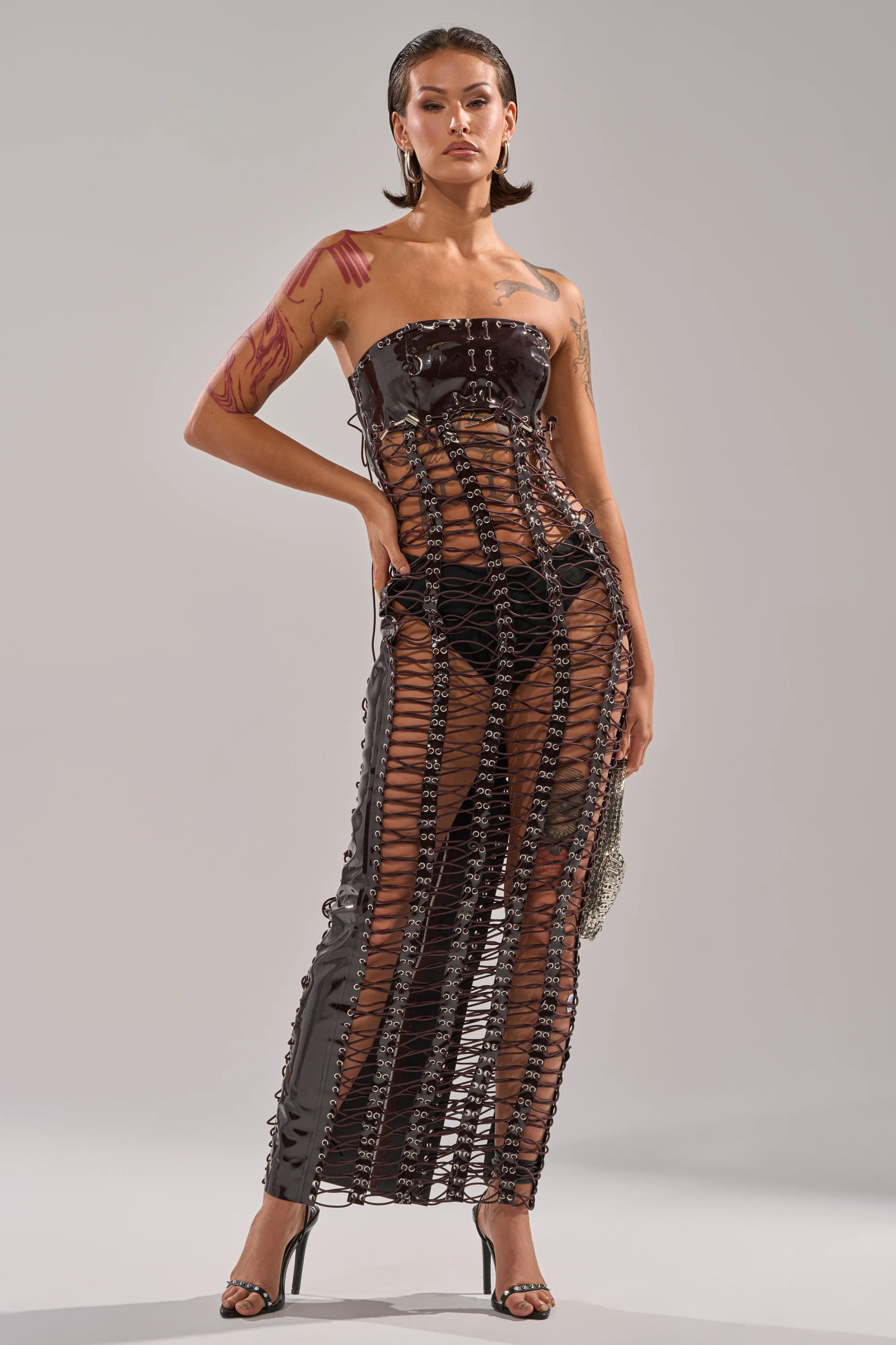 ONE OF ONE LACE UP MAXI DRESS - Image 4