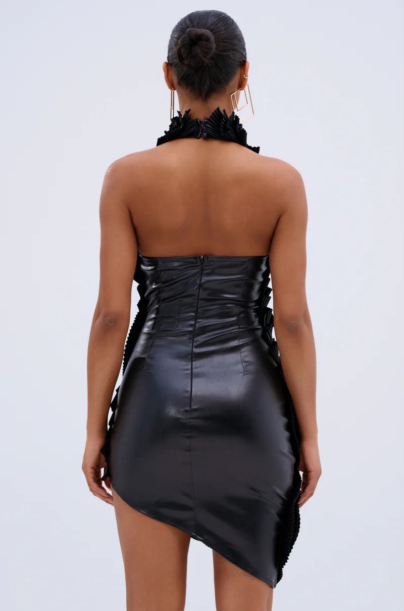 ONE OF ONE MINI DRESS IN PU - Image 4