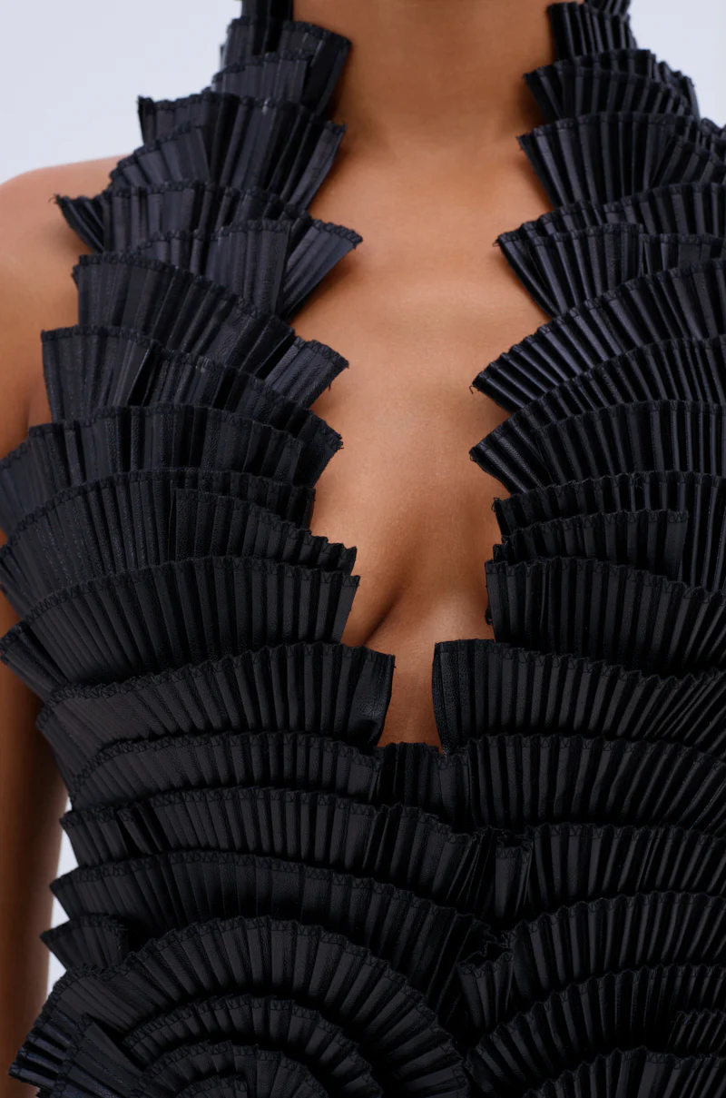 ONE OF ONE MINI DRESS IN PU - Image 6