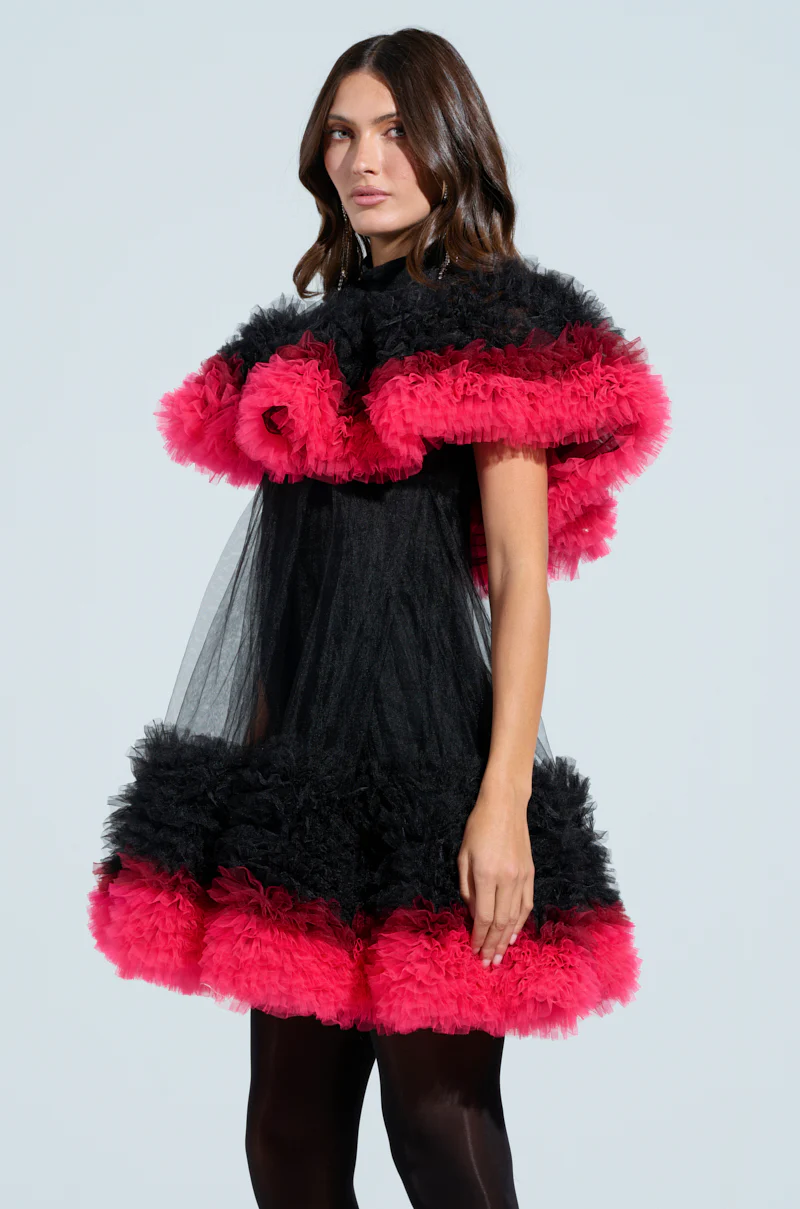 ONLY ME OMBRE TULLE MINI DRESS - Image 4