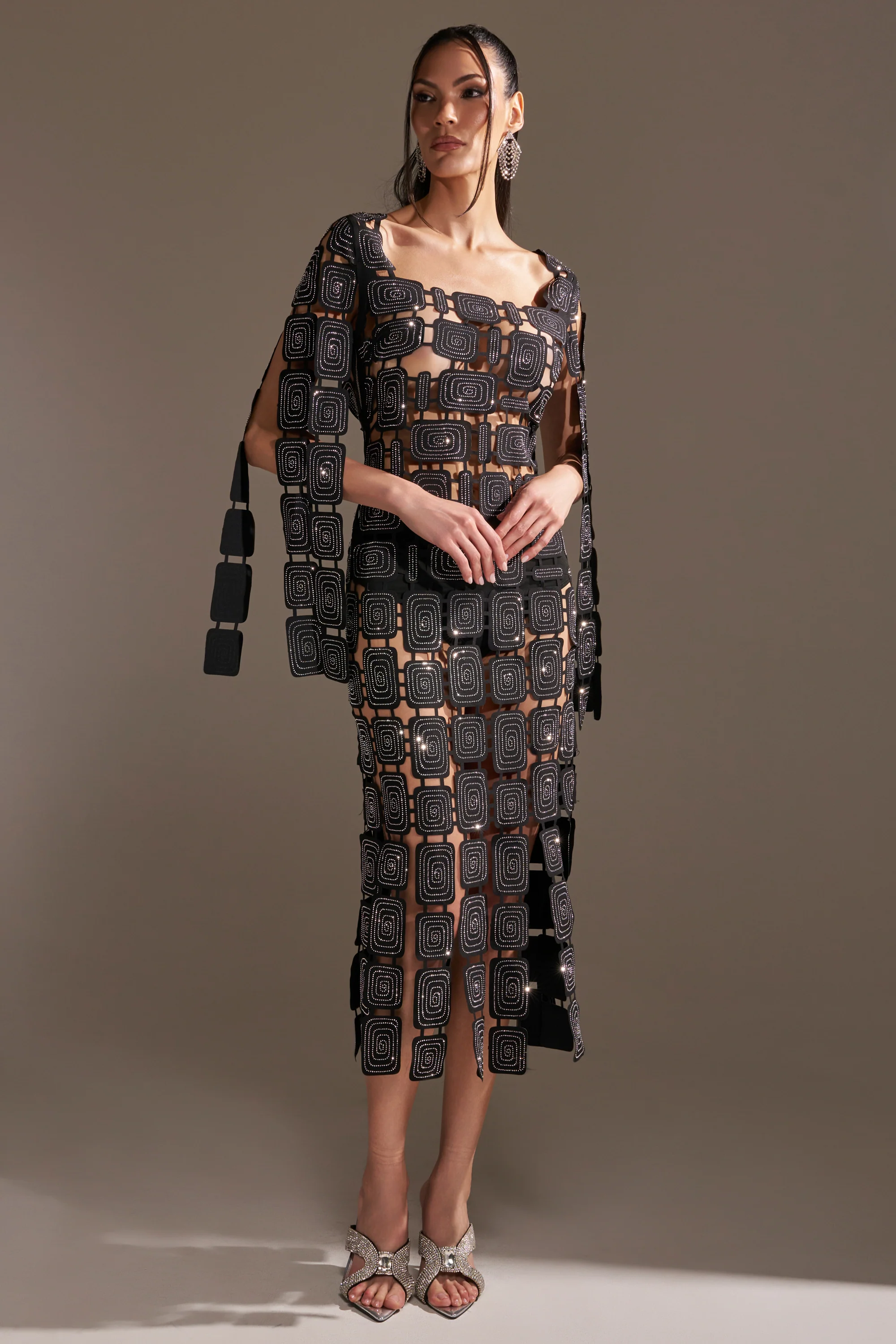ONLY ONE OF ME RHINESTONE MIDI DRESS - Image 2