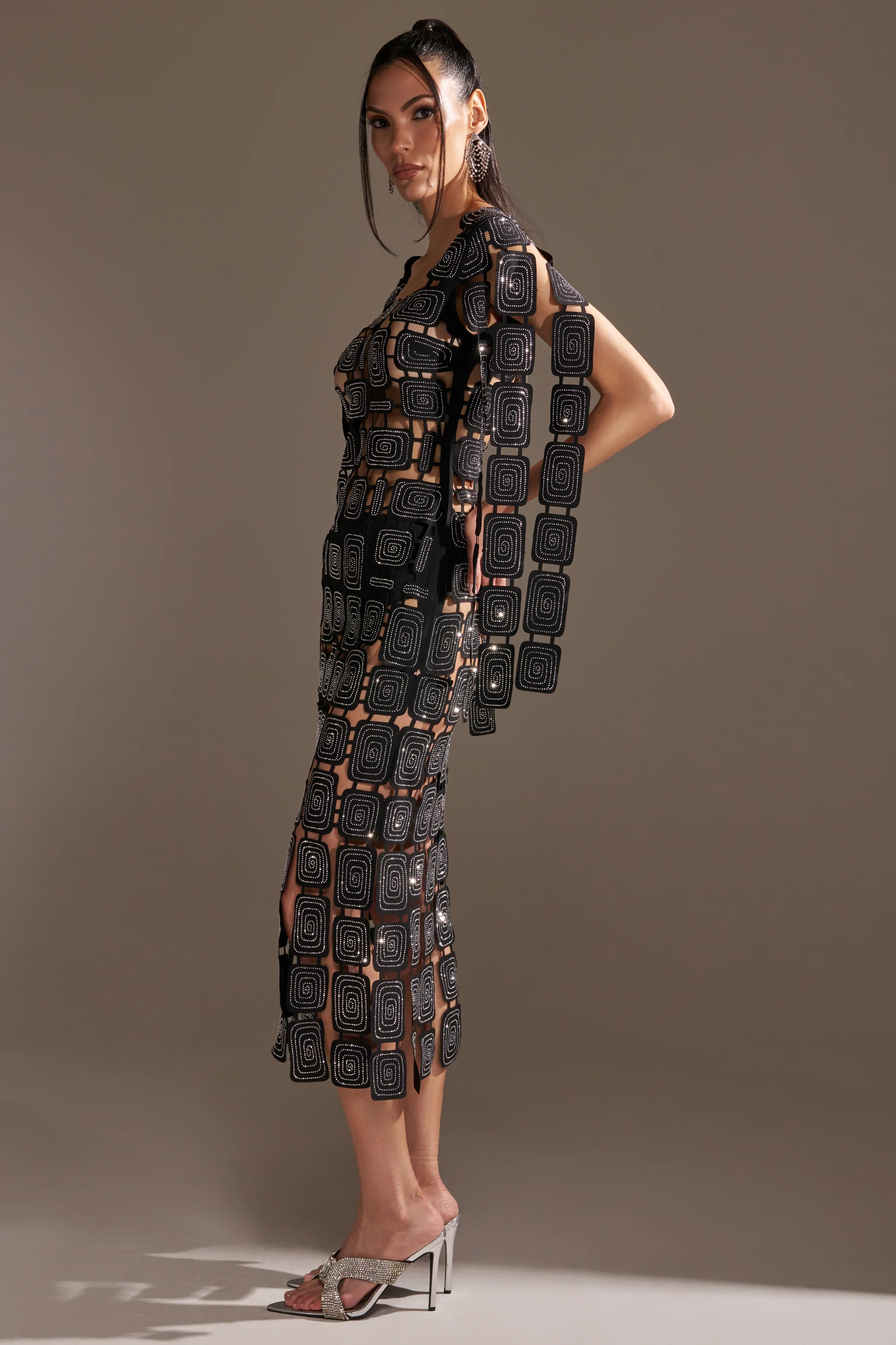 ONLY ONE OF ME RHINESTONE MIDI DRESS - Image 5