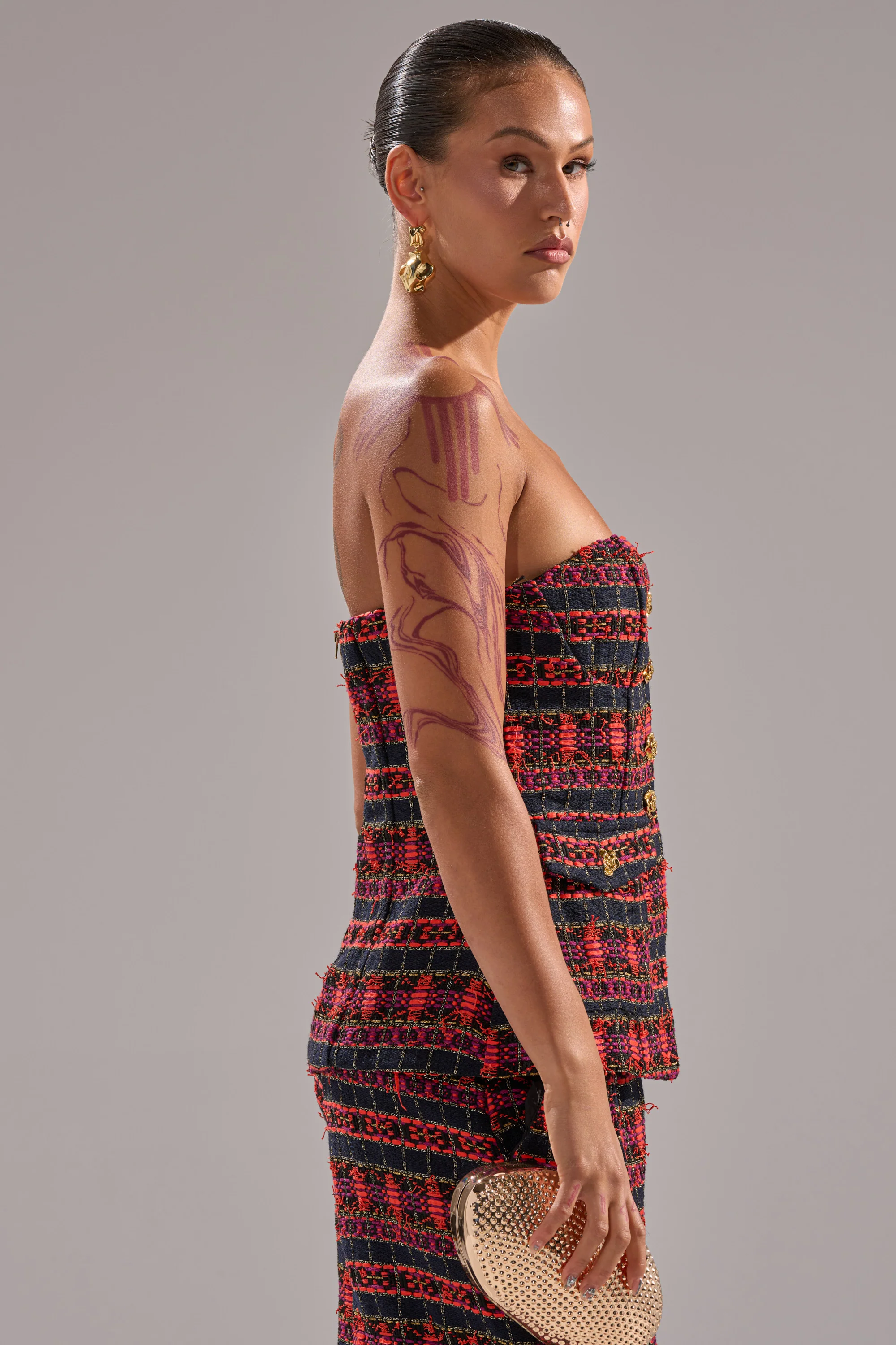 ONLY THINK ABOUT YOU CORSET IN TWEED - Image 3