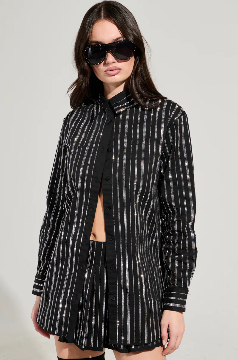 ONTO THE NEXT EMBELLISHED BUTTON DOWN TOP - Image 2