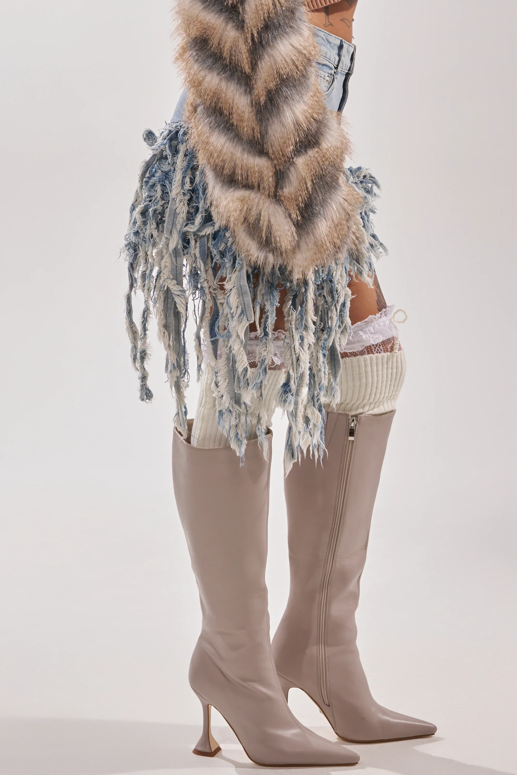 OPEN UP YOUR LOVE DENIM SKIRT - Image 6