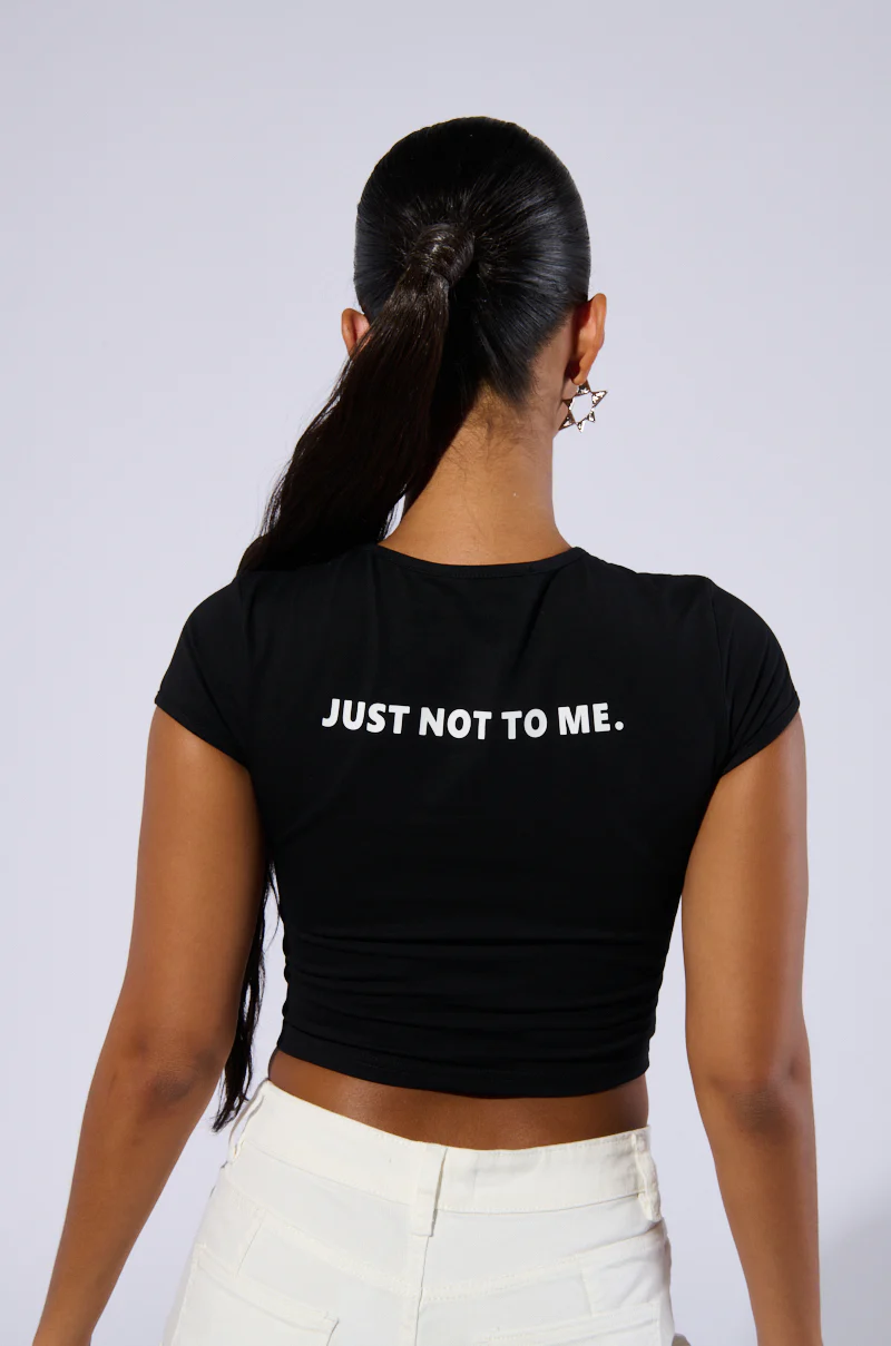 OPINION MATTERS GRAPHIC CROP TEE - Image 4