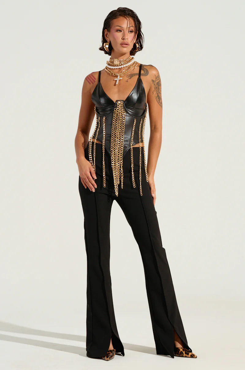 OUT ALL NIGHT CHAIN CORSET BELT - Image 3