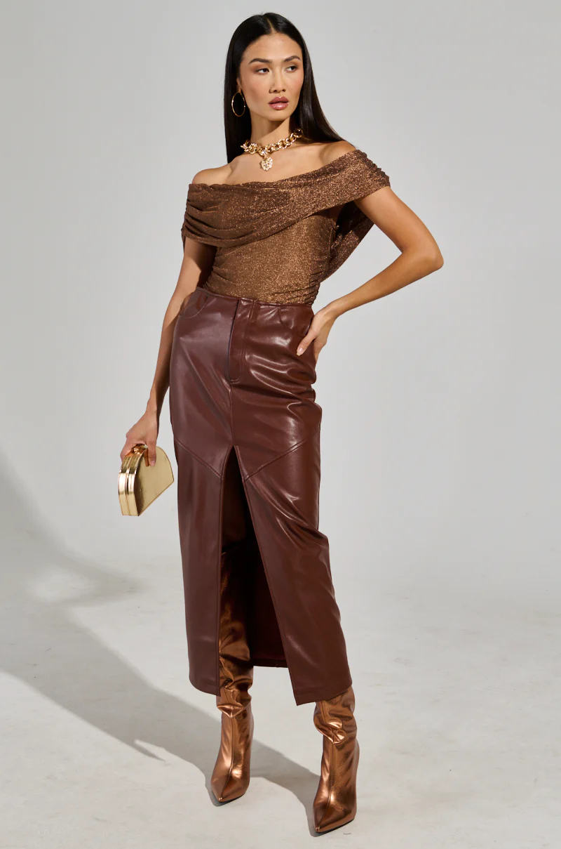 OUT OF HIS LEAGUE OFF THE SHOULDER TOP - Image 9