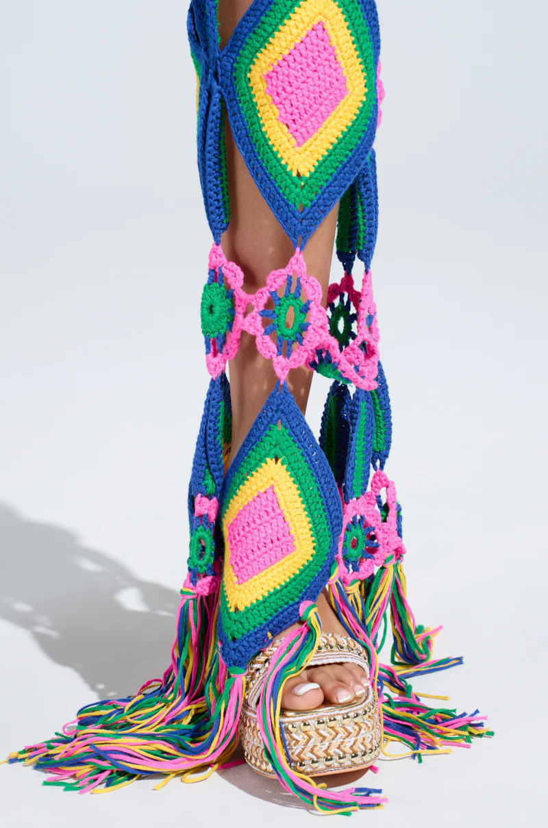 OUT OF OFFICE CROCHET DENIM JEANS - Image 7