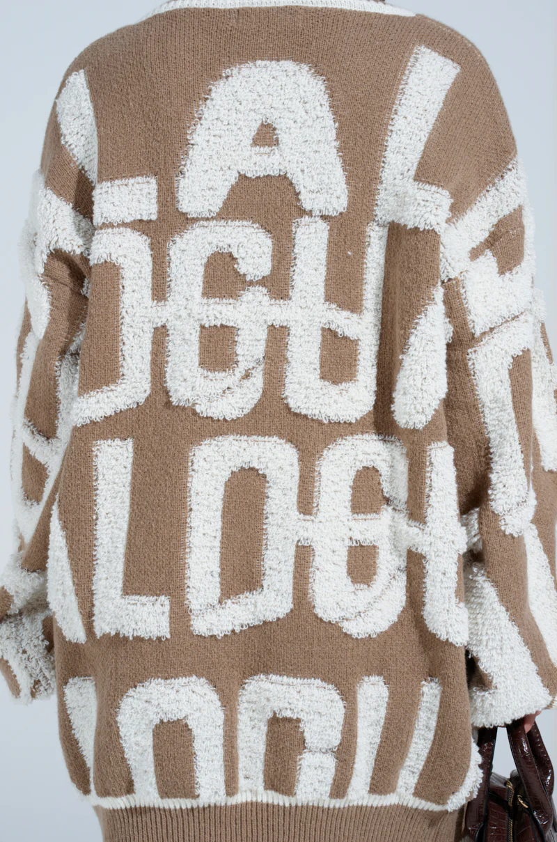OUT OF SIGHT PRINTED SWEATER DRESS - Image 6