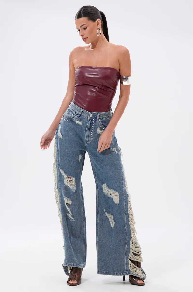 OVER IT DISTRESSED RELAXED DENIM - Image 6