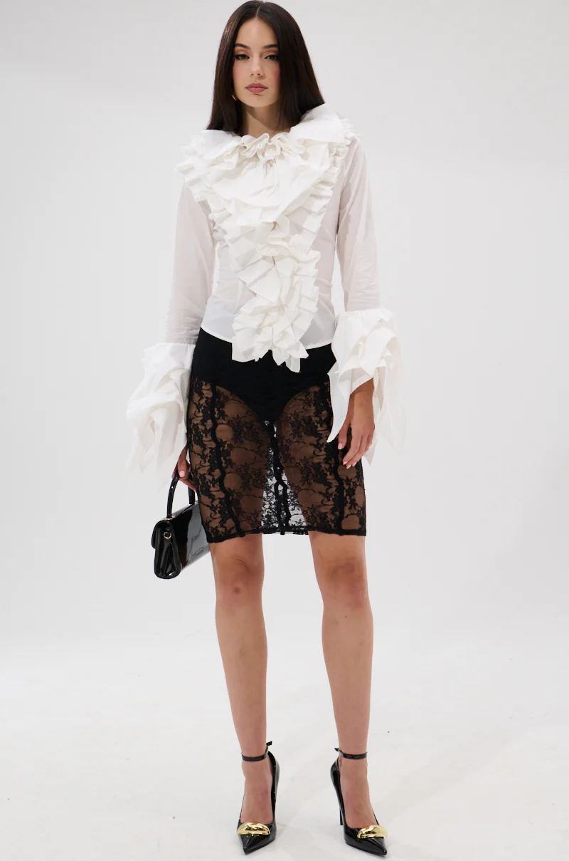 OVER THE TOP RUFFLE BLOUSE - Image 6