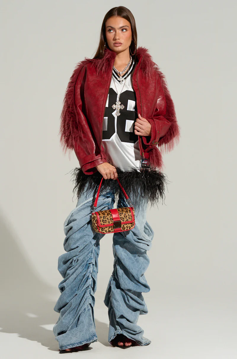 OVERZEALOUS FUR TRIM BOMBER - Image 7
