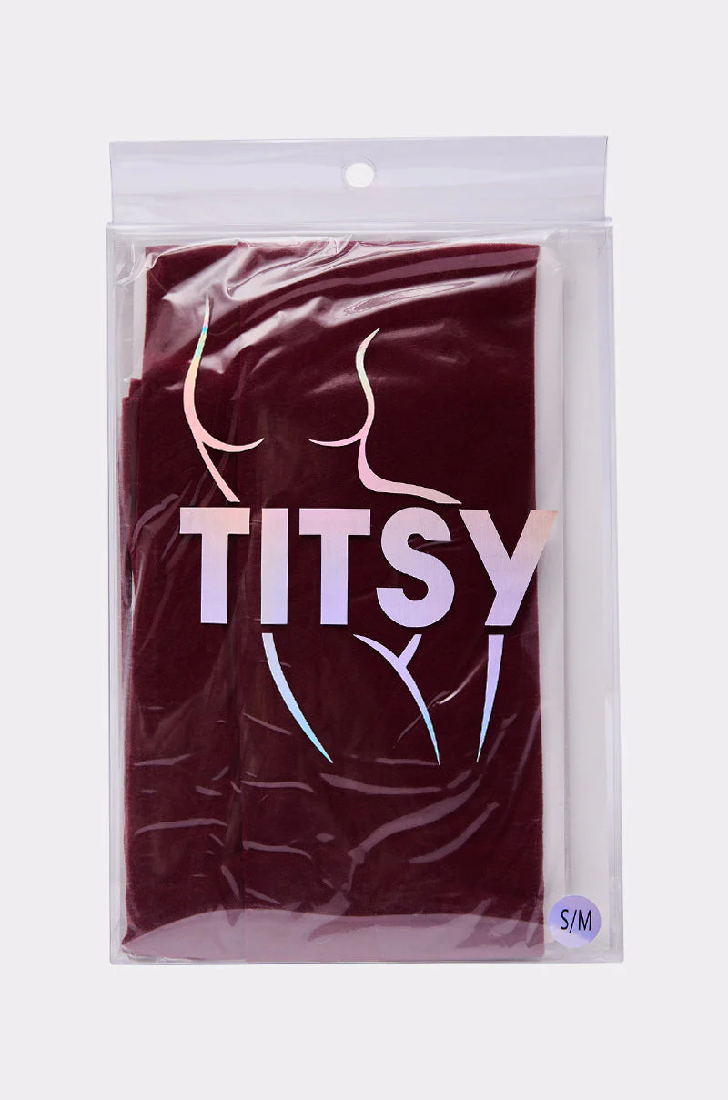 OXBLOOD OPAQUE TIGHTS - Image 5