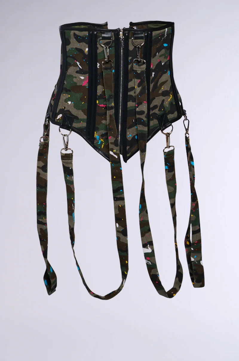 PAINT ME CAMO LACEUP BELT - Image 3