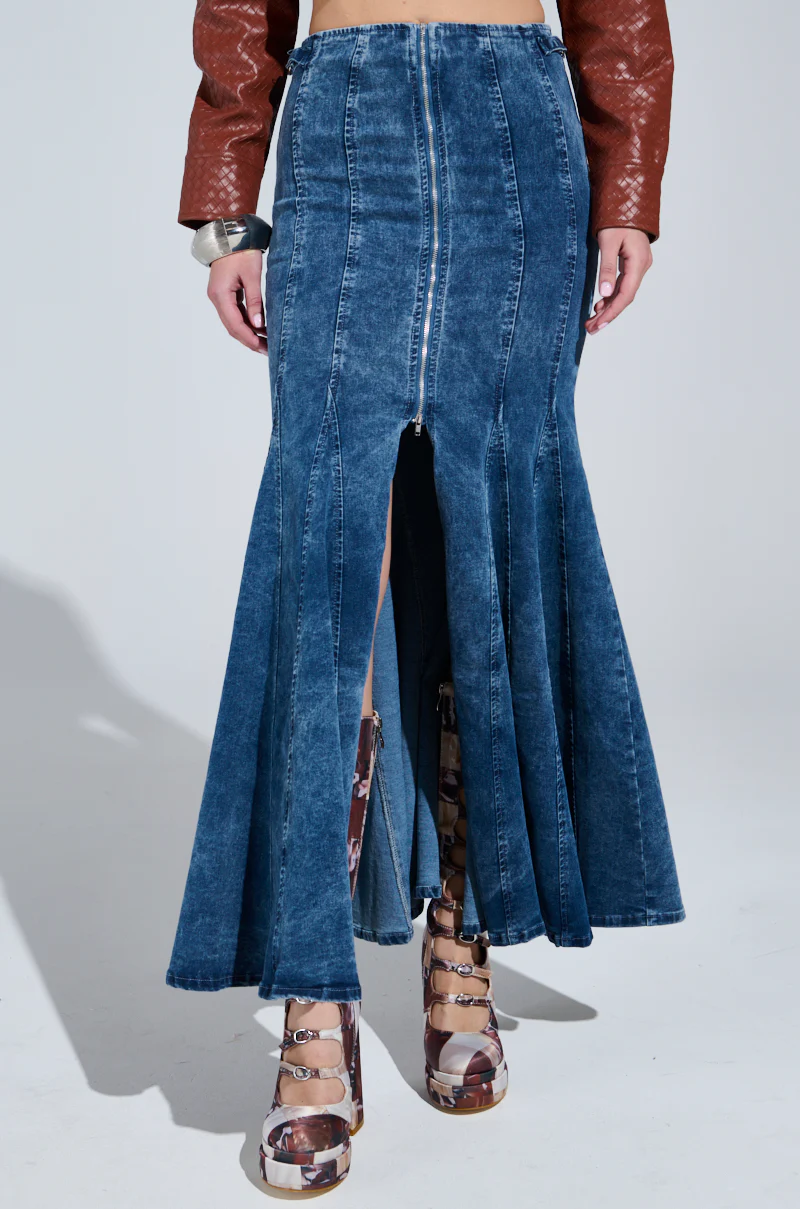PAINTED LADY MAXI SKIRT WITH BUILT IN SHORT - Image 2