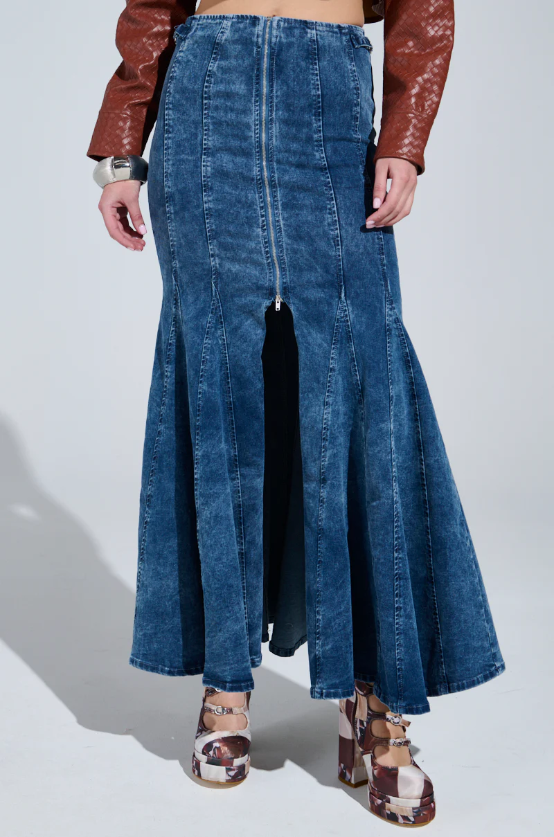 PAINTED LADY MAXI SKIRT WITH BUILT IN SHORT - Image 5