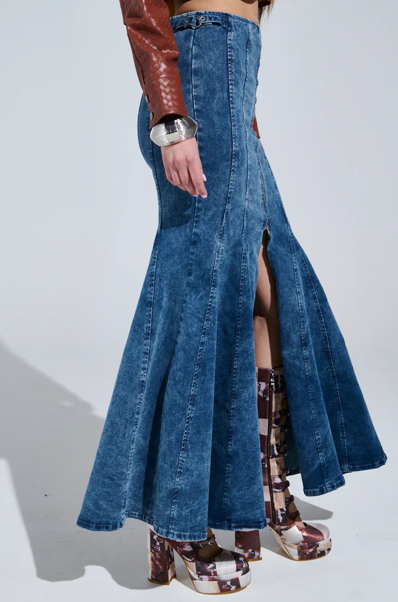 PAINTED LADY MAXI SKIRT WITH BUILT IN SHORT - Image 6