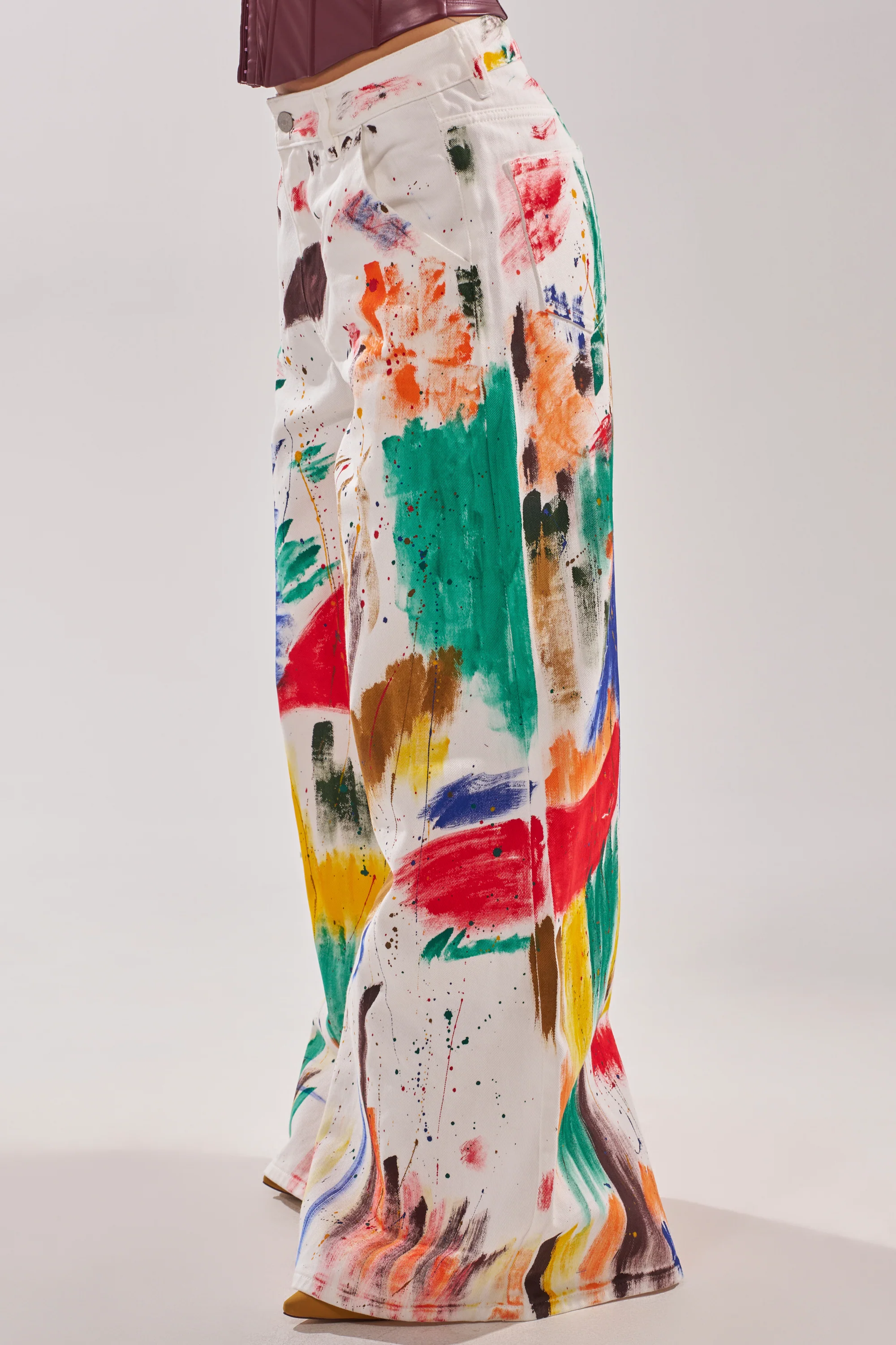 PAINTED ON RELAXED DENIM PANT - Image 5