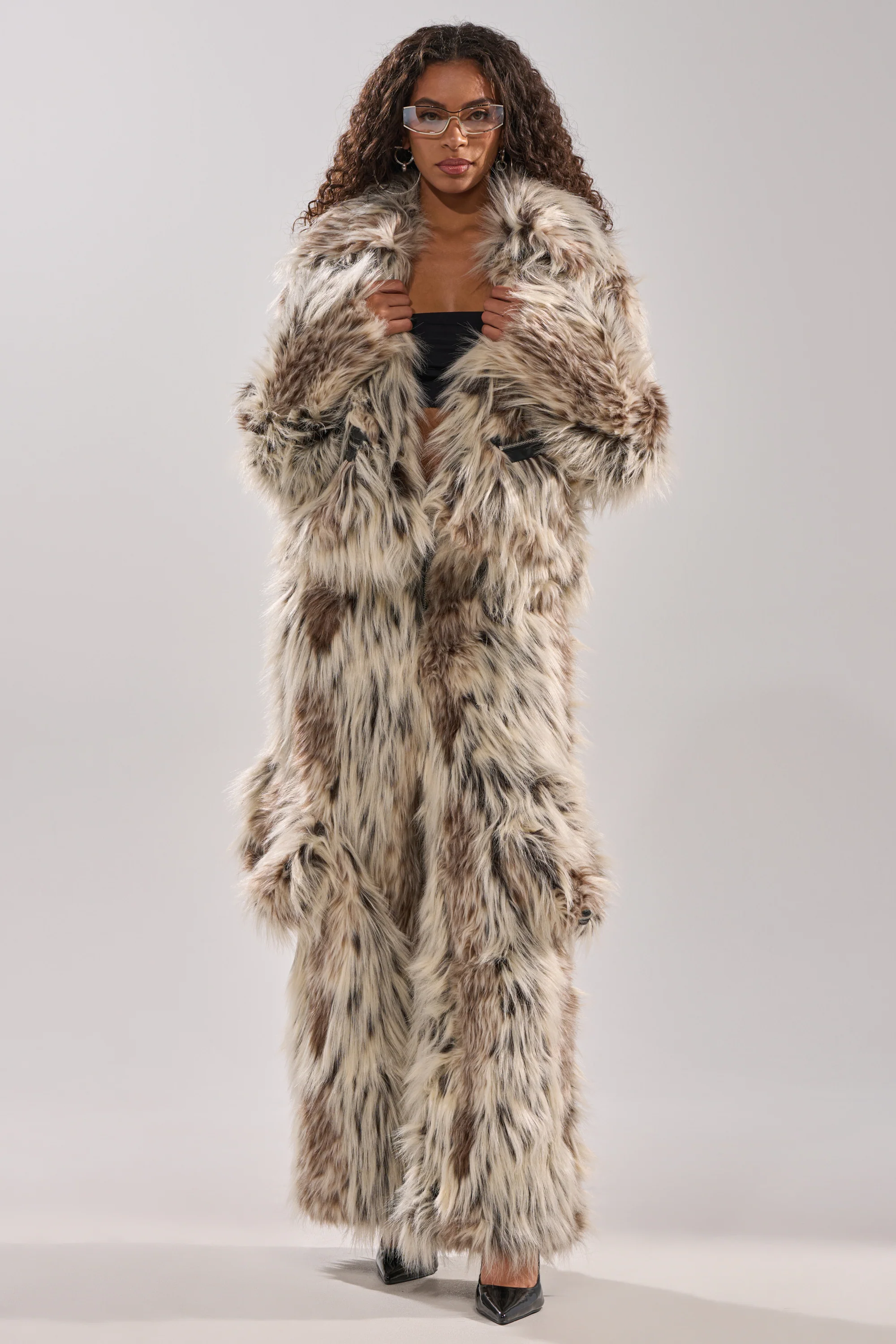 PARTICULAR TASTE FAUX FUR CARGO PANTS - Image 8