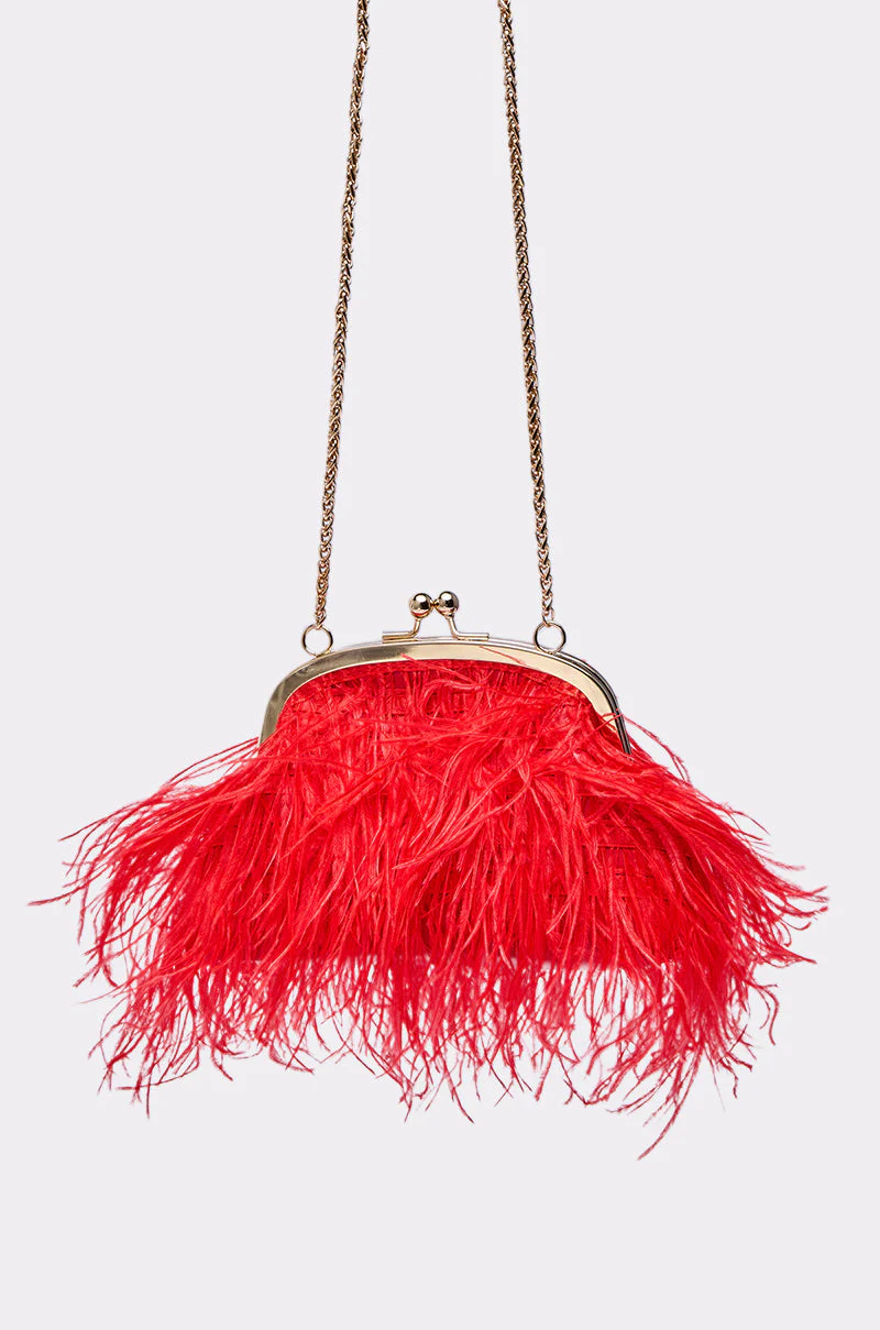 PARTY STARTER FEATHER PURSE - Image 2