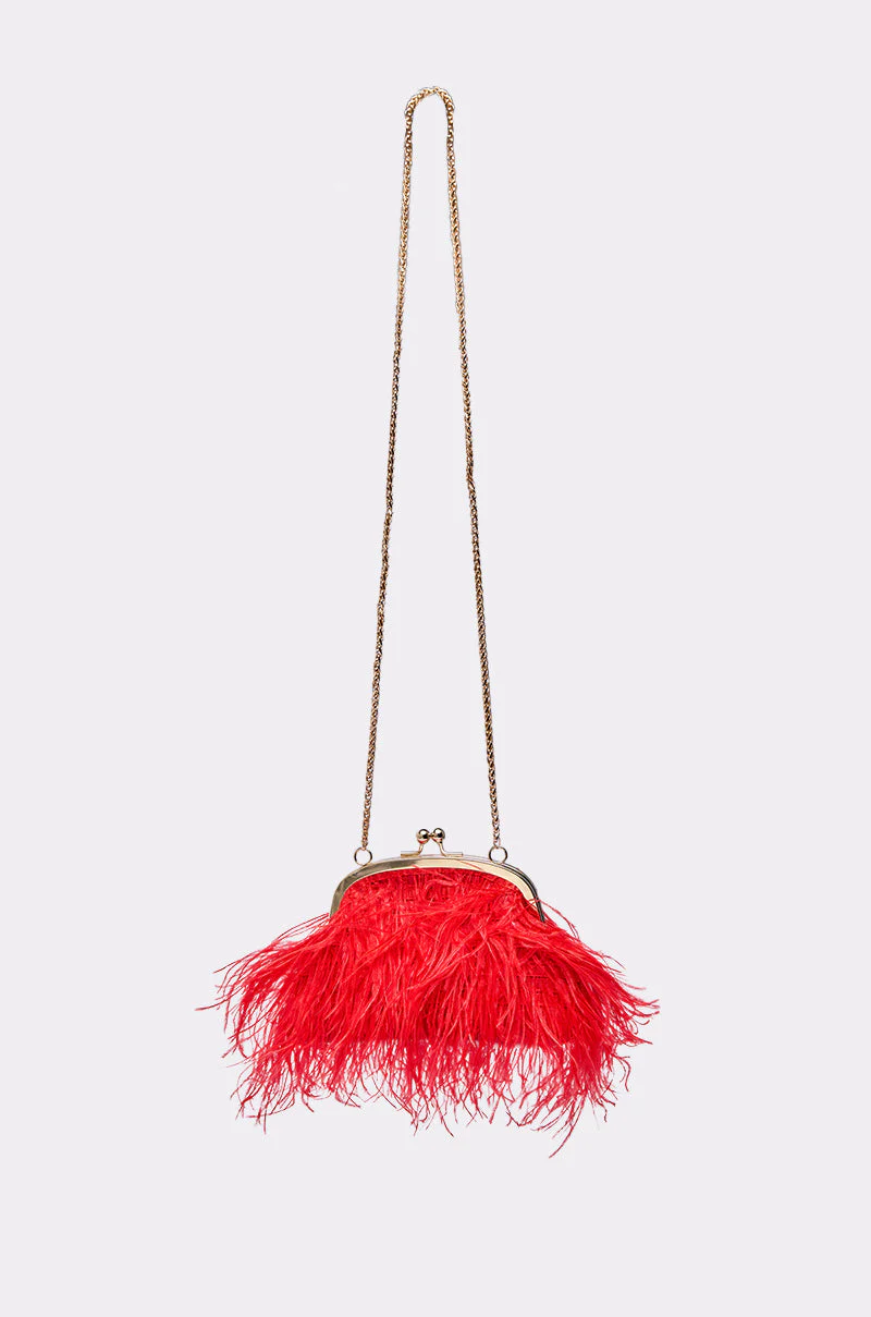 PARTY STARTER FEATHER PURSE - Image 4