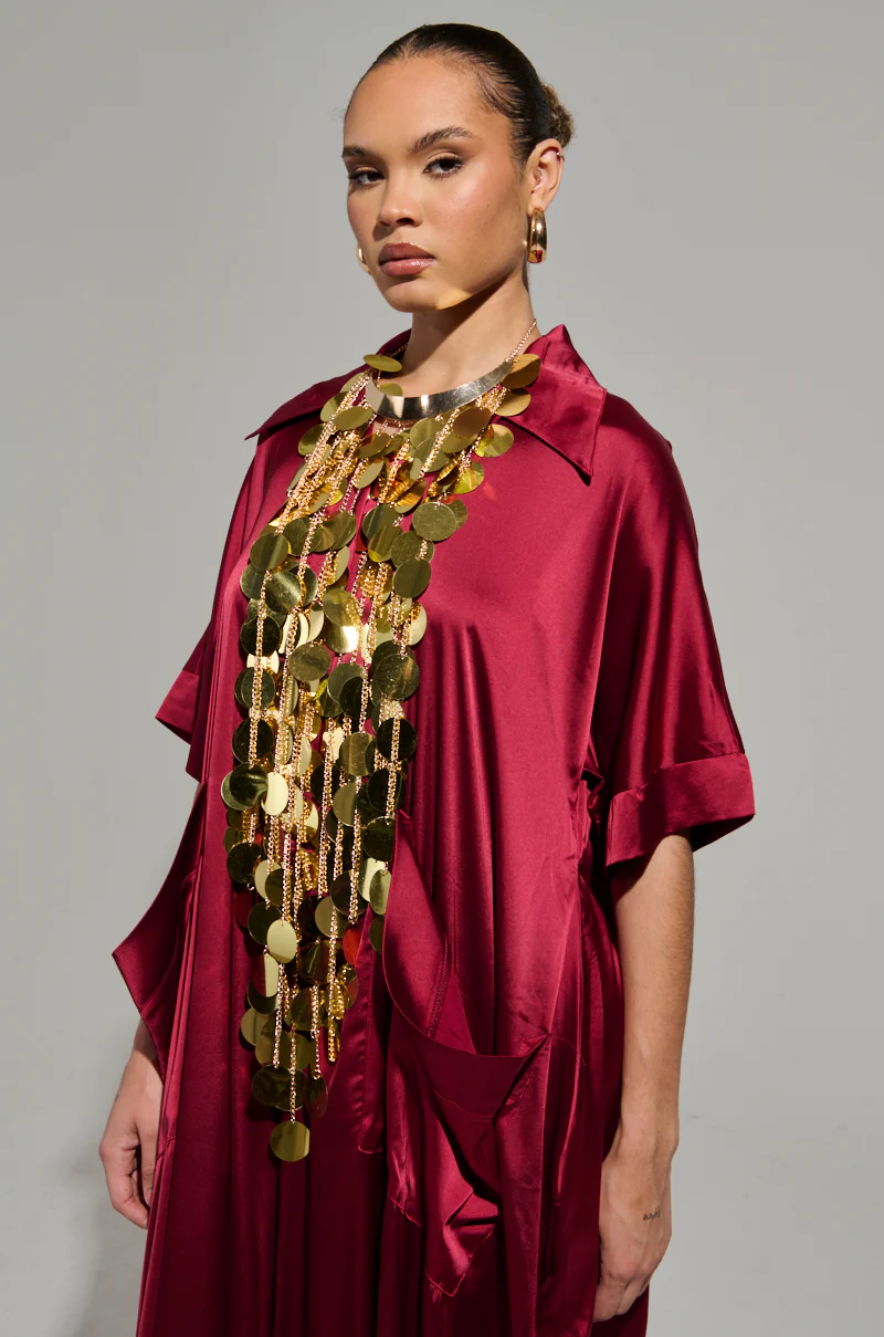 PARTY STARTER SEQUIN STATEMENT NECKLACE - Image 3