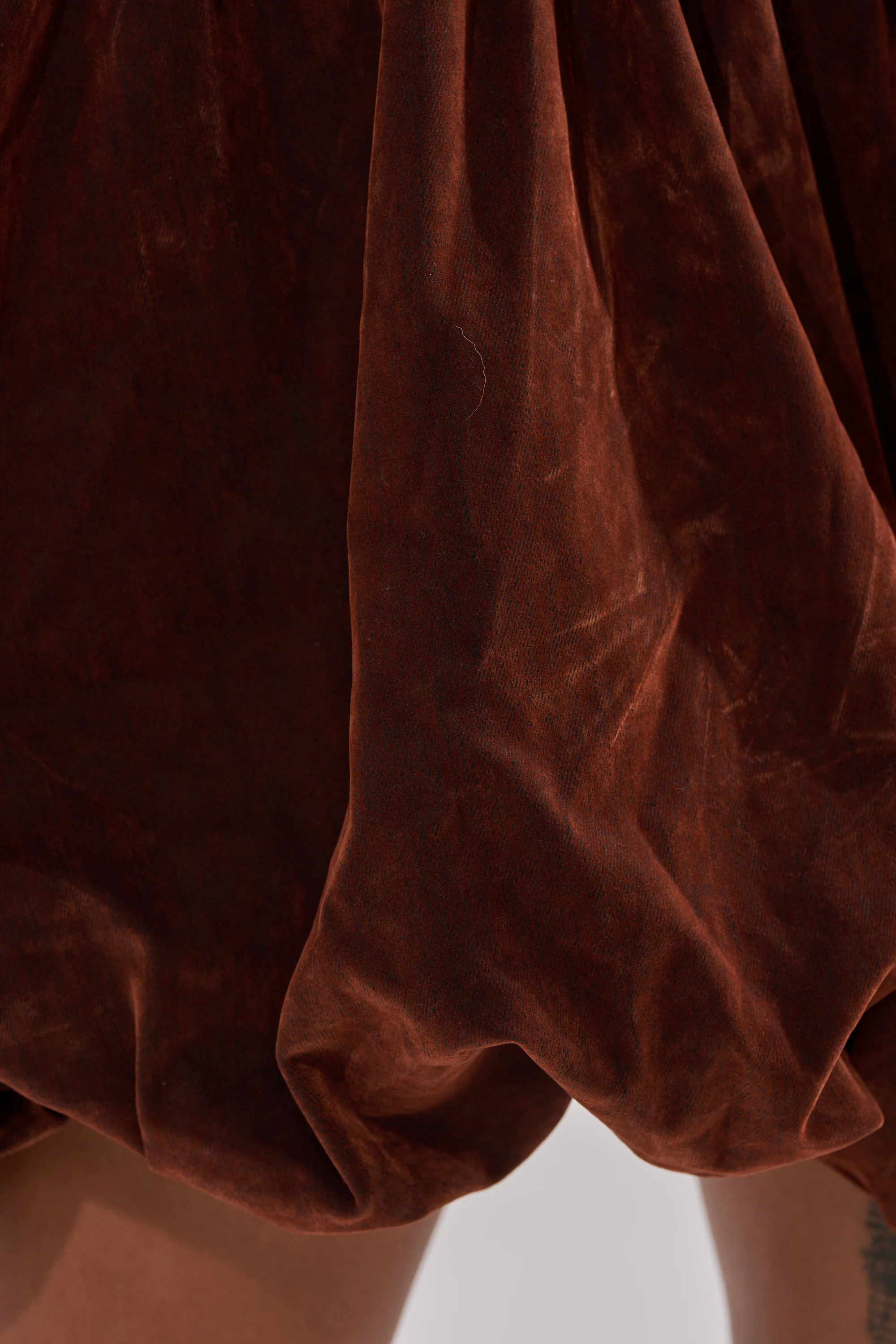 PASS THE BUBBLY MINI DRESS IN VELVET DENIM - Image 8