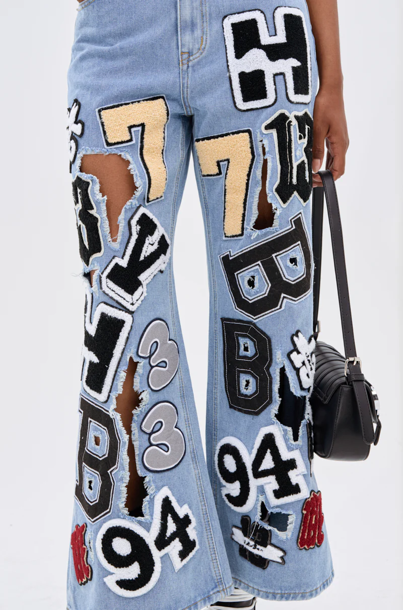PATCH DENIM RELAXED PANT - Image 9