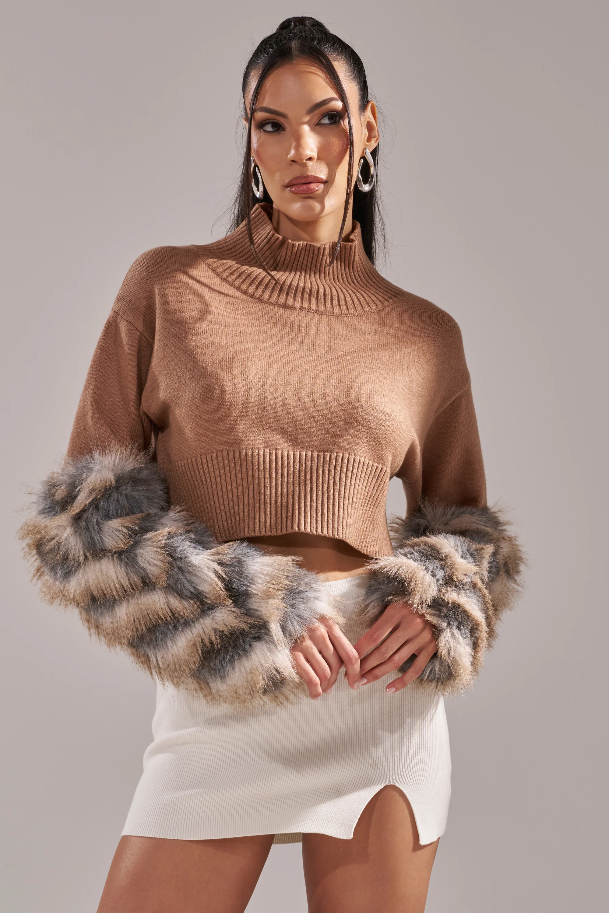 PAWS OFF FUR CUFF SWEATER - Image 4