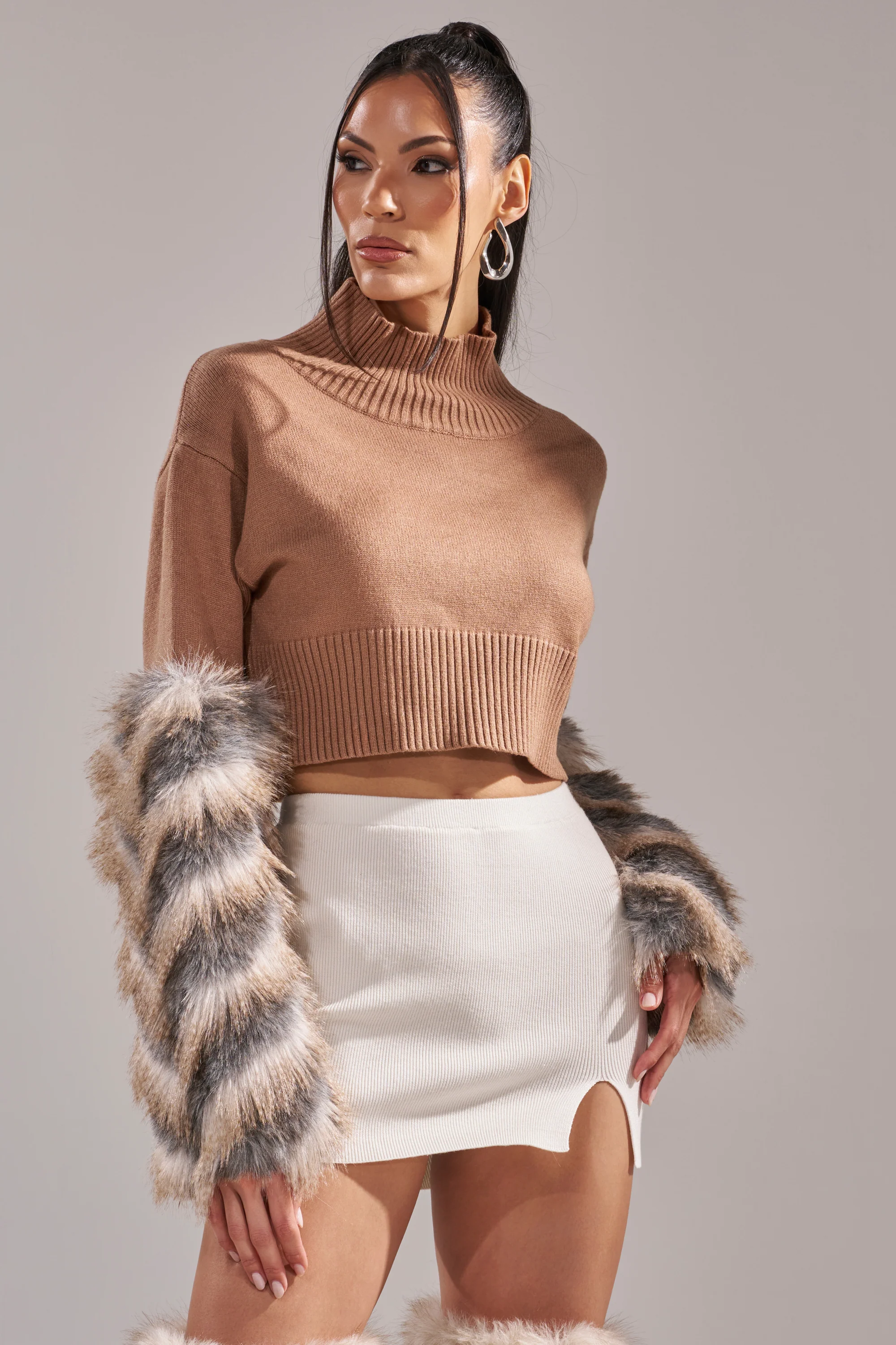 PAWS OFF FUR CUFF SWEATER - Image 5