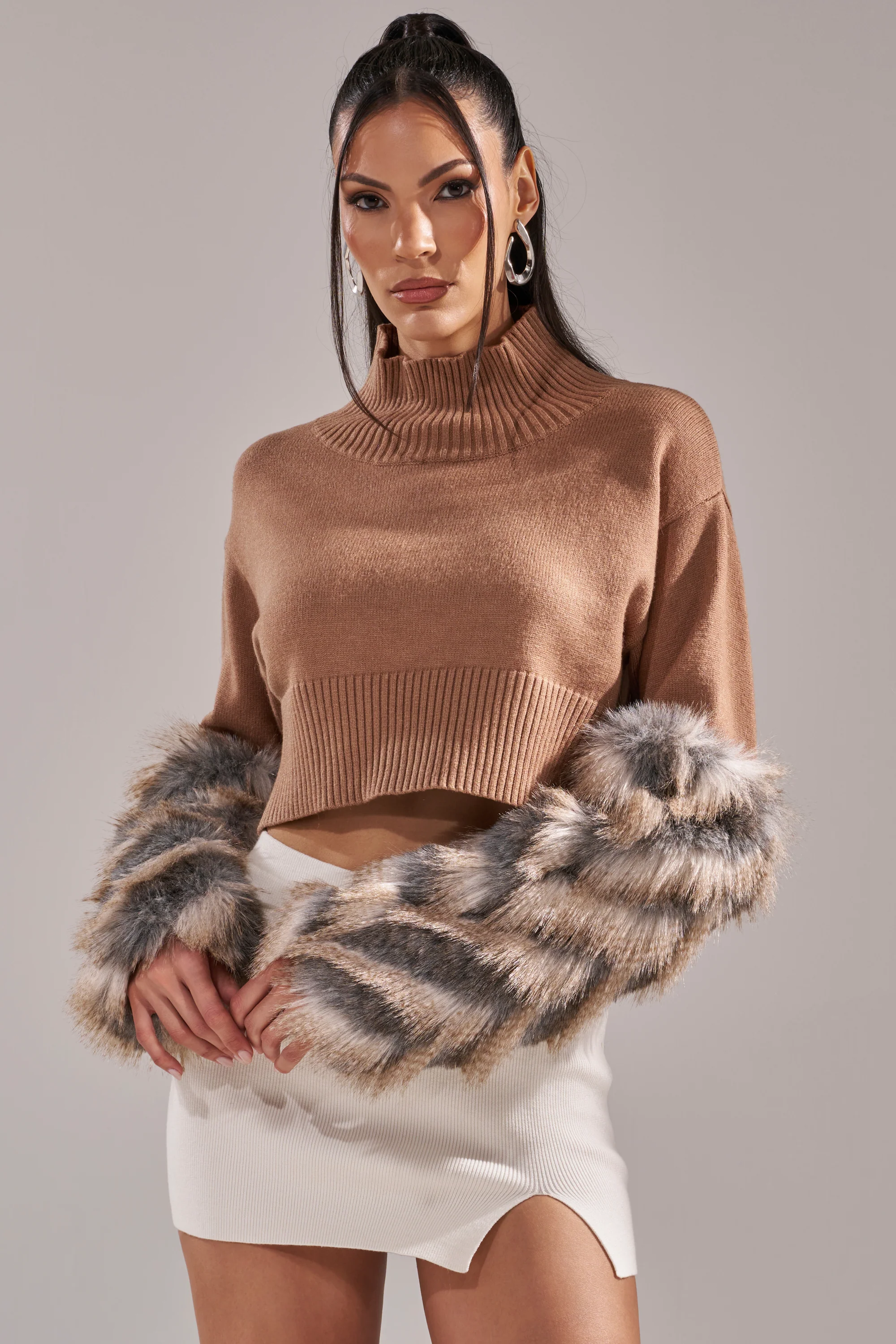 PAWS OFF FUR CUFF SWEATER - Image 6