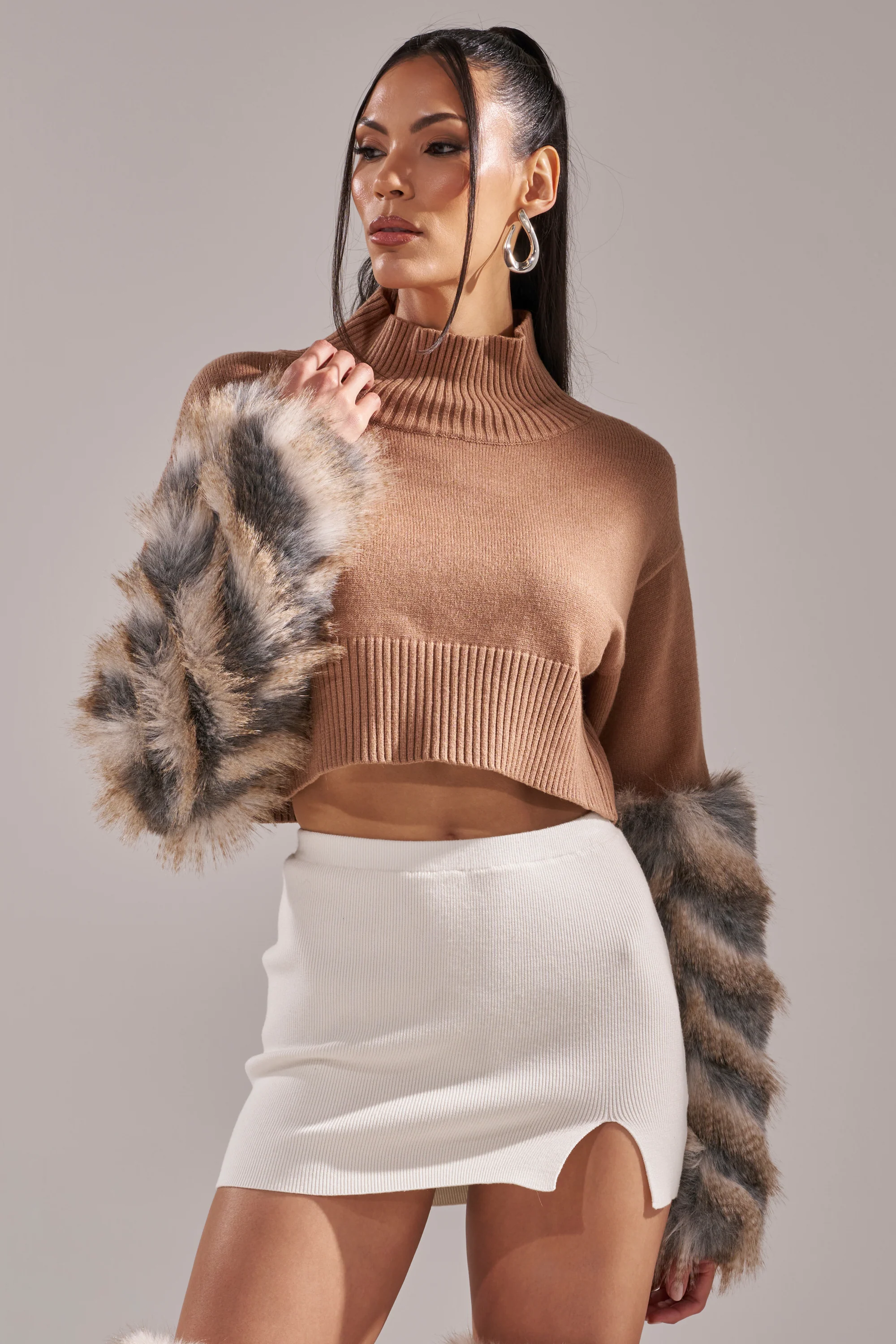 PAWS OFF FUR CUFF SWEATER - Image 7