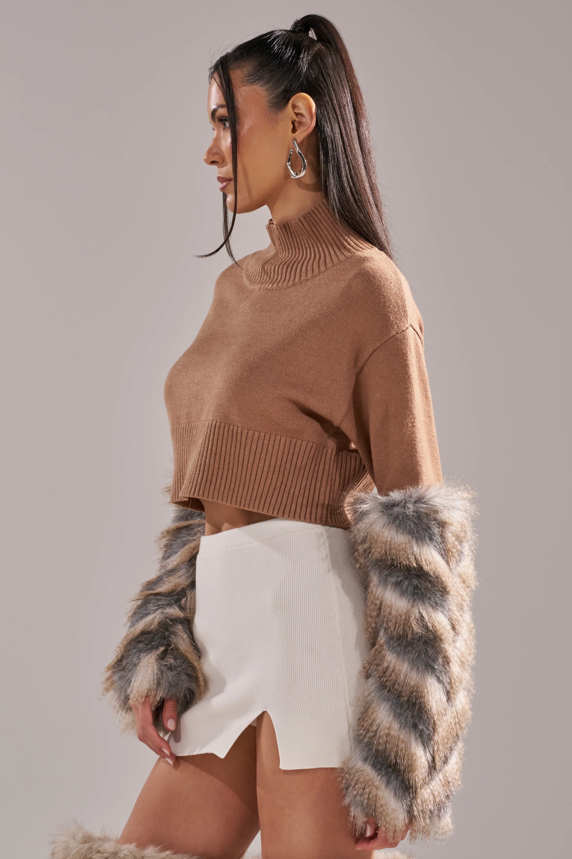 PAWS OFF FUR CUFF SWEATER - Image 8
