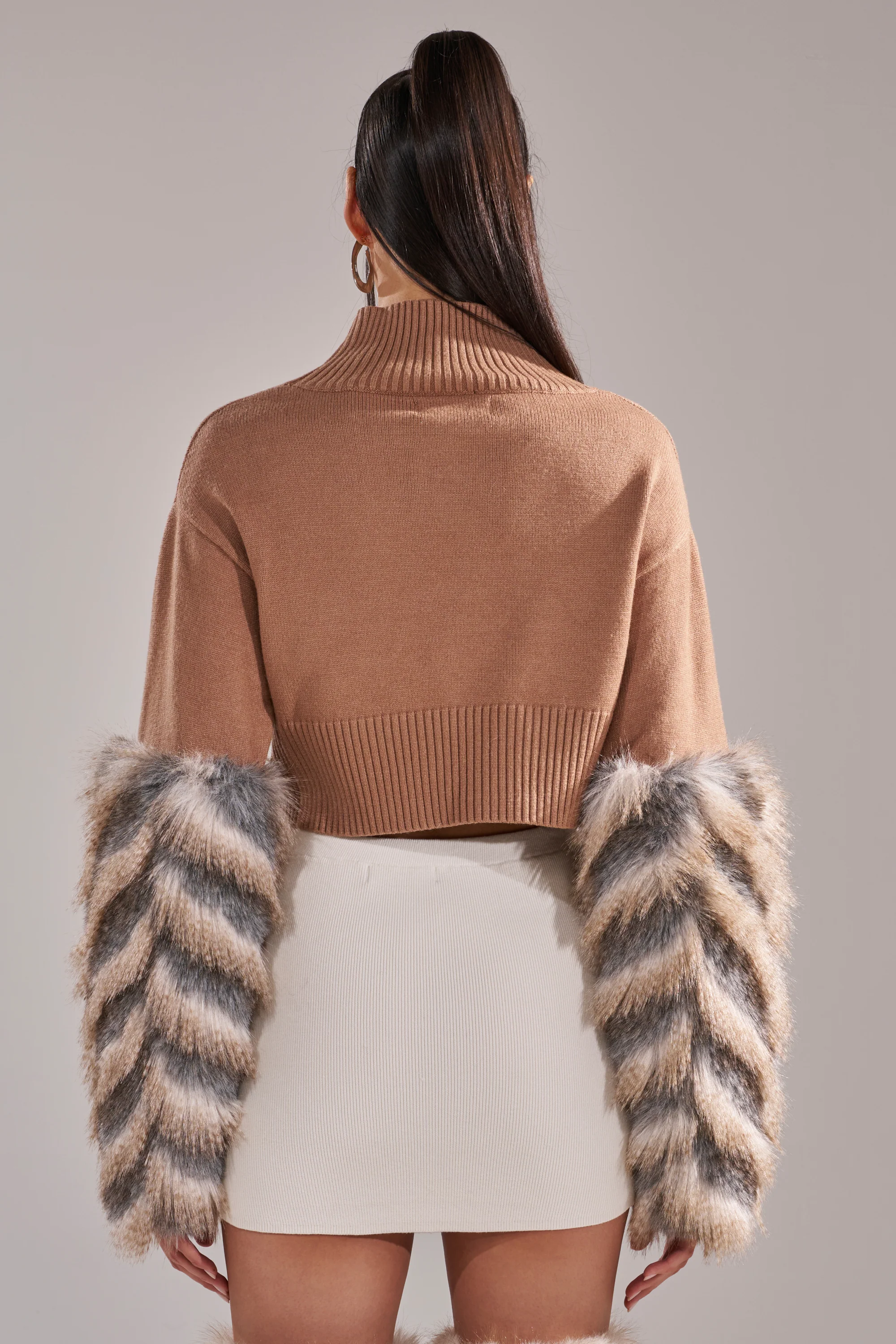 PAWS OFF FUR CUFF SWEATER - Image 9