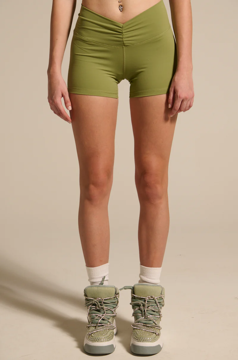 PAXTON SEXY RUCHED BIKER SHORTS - Image 2