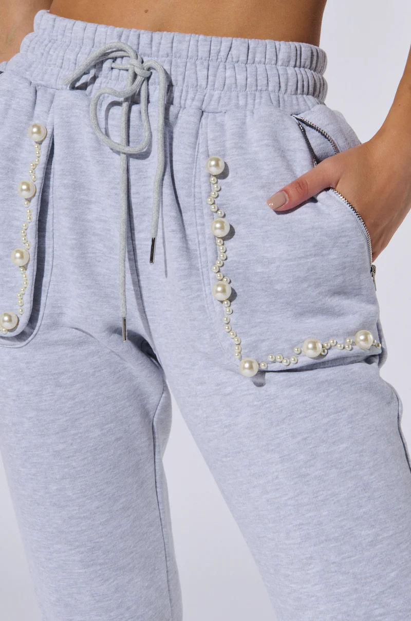 PEARL DETAIL JOGGER PANT - Image 7