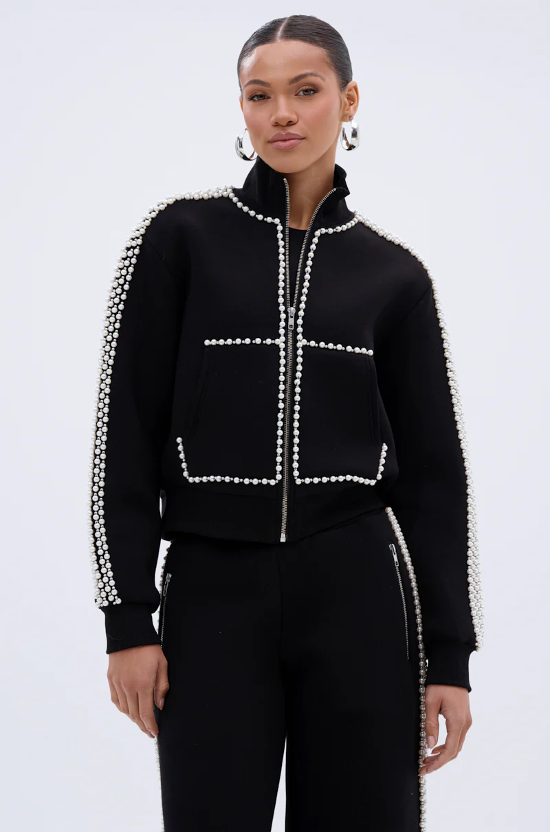 PEARL GIRL ZIP UP SWEATSHIRT - Image 3