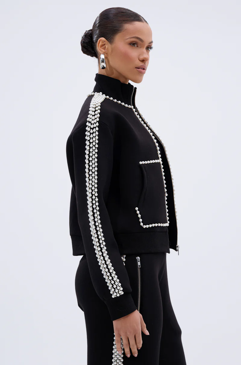 PEARL GIRL ZIP UP SWEATSHIRT - Image 5